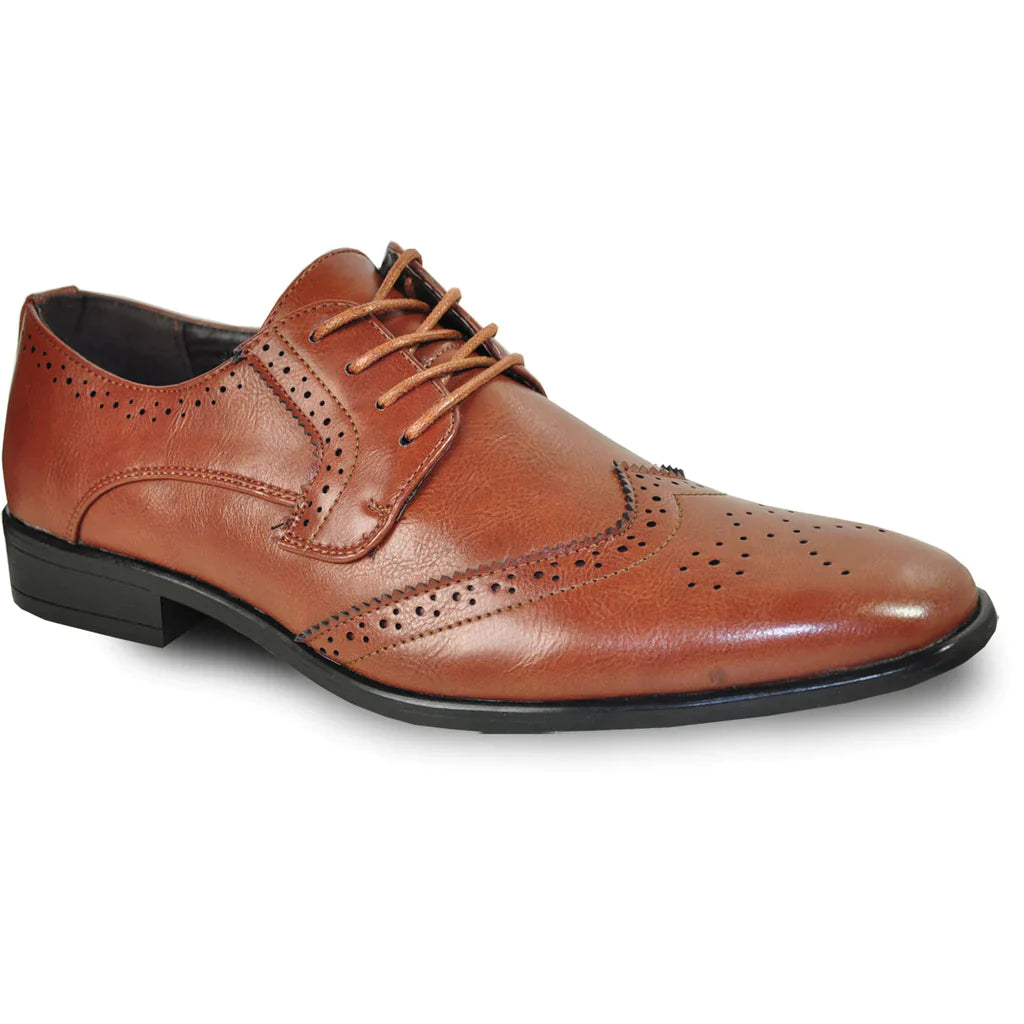 BRAVO Men Dress Shoe KING-2 Wingtip Oxford Shoe-1