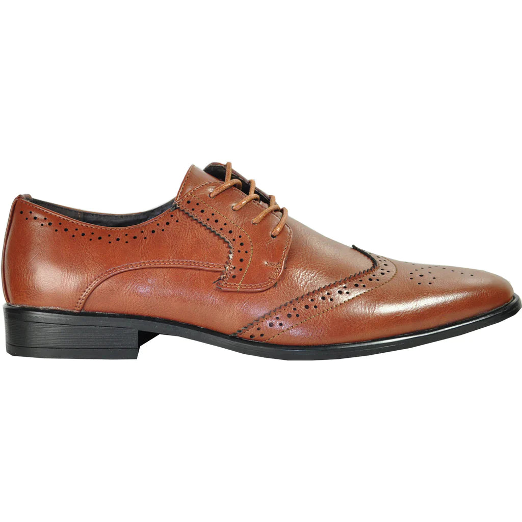 BRAVO Men Dress Shoe KING-2 Wingtip Oxford Shoe-10