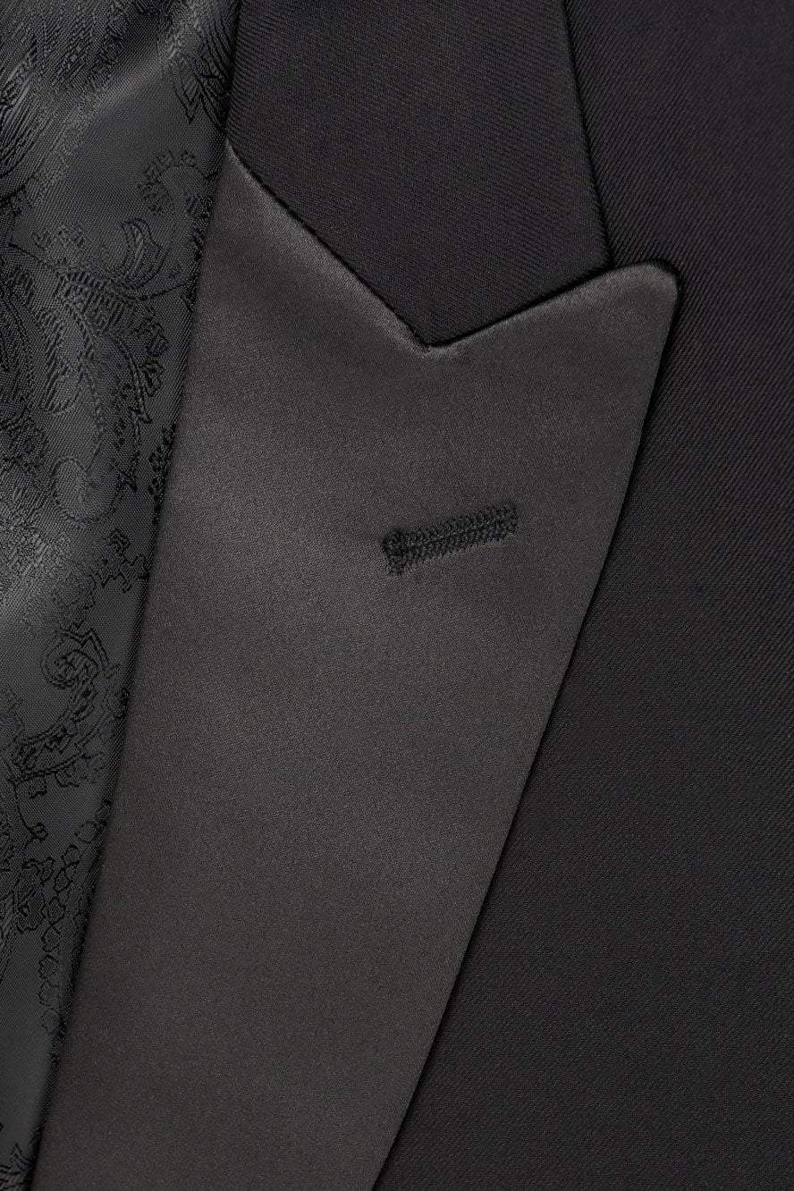 "Edward" Black Tuxedo Jacket-1