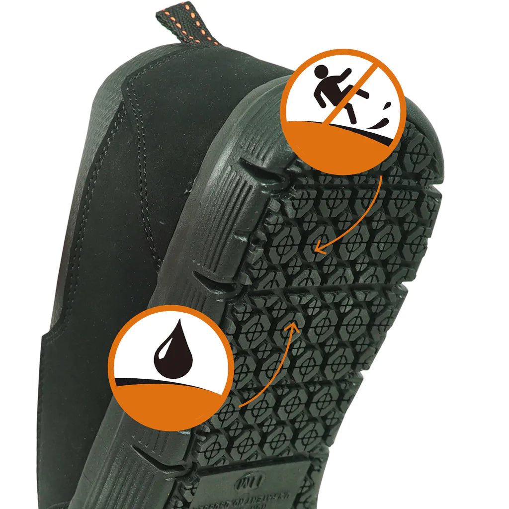 VANGELO Men Slip Resistant Shoe NICK-2 Black-5