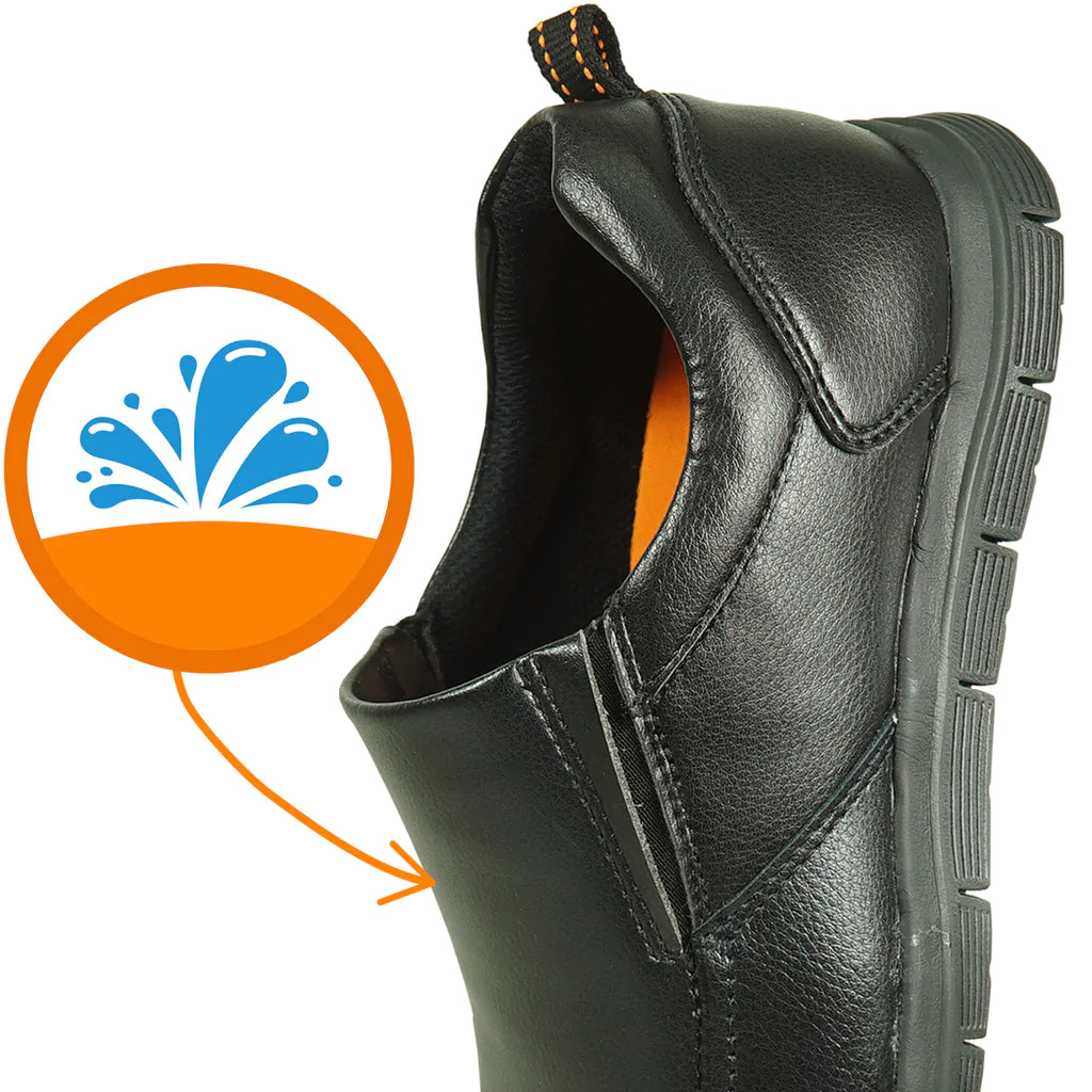 VANGELO Men Slip Resistant Shoe NICK-3 Black-4