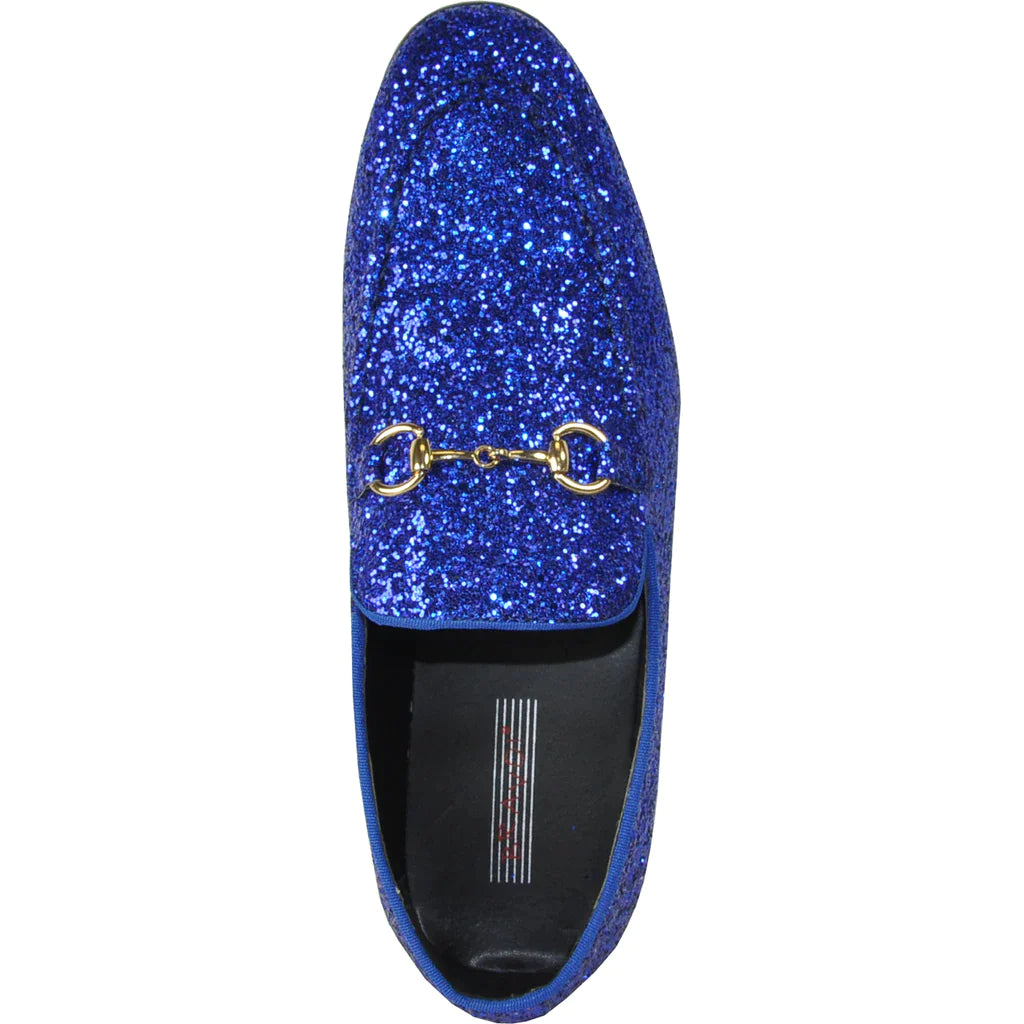 "Bravo" Blue Glitter Tuxedo & Prom Shoes-5