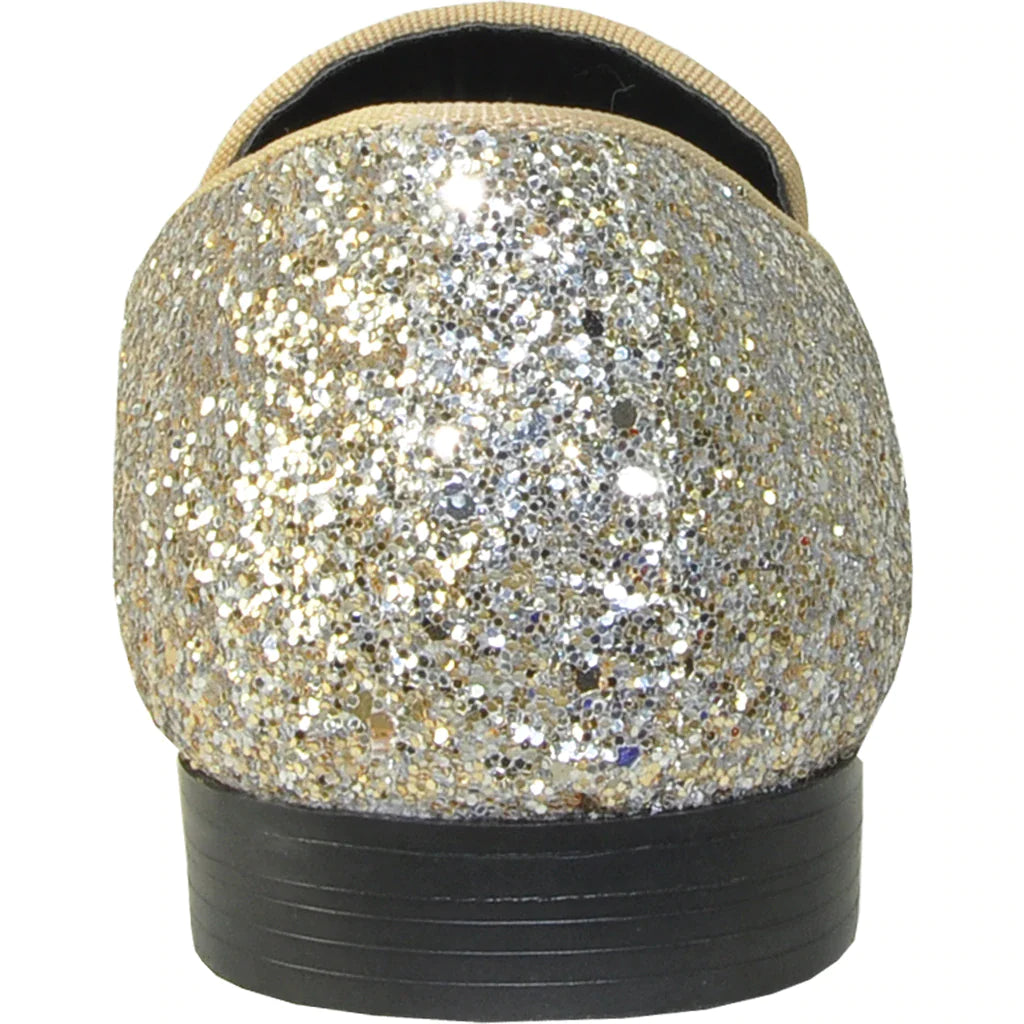 "Bravo" Gold Glitter Tuxedo & Prom Shoes-2