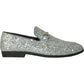 "Bravo 1" Silver Glitter Tuxedo & Prom Shoes-3
