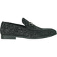 "Bravo" Black Glitter Tuxedo & Prom Shoes-3