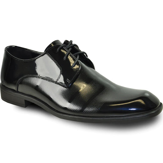 "Rockefeller" Black Vangelo Tuxedo Shoes-0