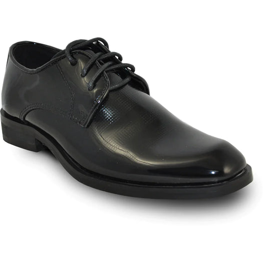 VANGELO Boy ROCKEFELLERKID Dress Shoe Formal Tuxedo for Prom & Wedding Black Patent-0
