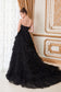 Corset Princessa Tulle Ruffle Strapless Long Ball Gown CDA1017-2