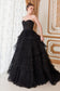 Corset Princessa Tulle Ruffle Strapless Long Ball Gown CDA1017-1