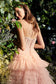 Corset Princessa Tulle Ruffle Strapless Long Ball Gown CDA1017-4