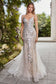 Fitted Mermaid Luxury Sequin Embellished Prom & Bridesmaid Gown Beaded lace applique Evening Shimmer Dress V-neck V-back Bodice CDA1118-7