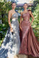 One Shoulder Embellished Backless Bodice Luxury Vintage With Detachable Satin Overskirt Prom & Bridesmaid Dress CDA1161-4