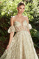 Baby's Breath Embroidery Tea Length Gown-1