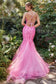 Chromatic 3d Florals Mermaid Gown-5