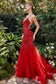 Chromatic 3d Florals Mermaid Gown-7