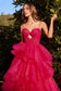 TIERED RUFFLE BALL GOWN CDA1238-3