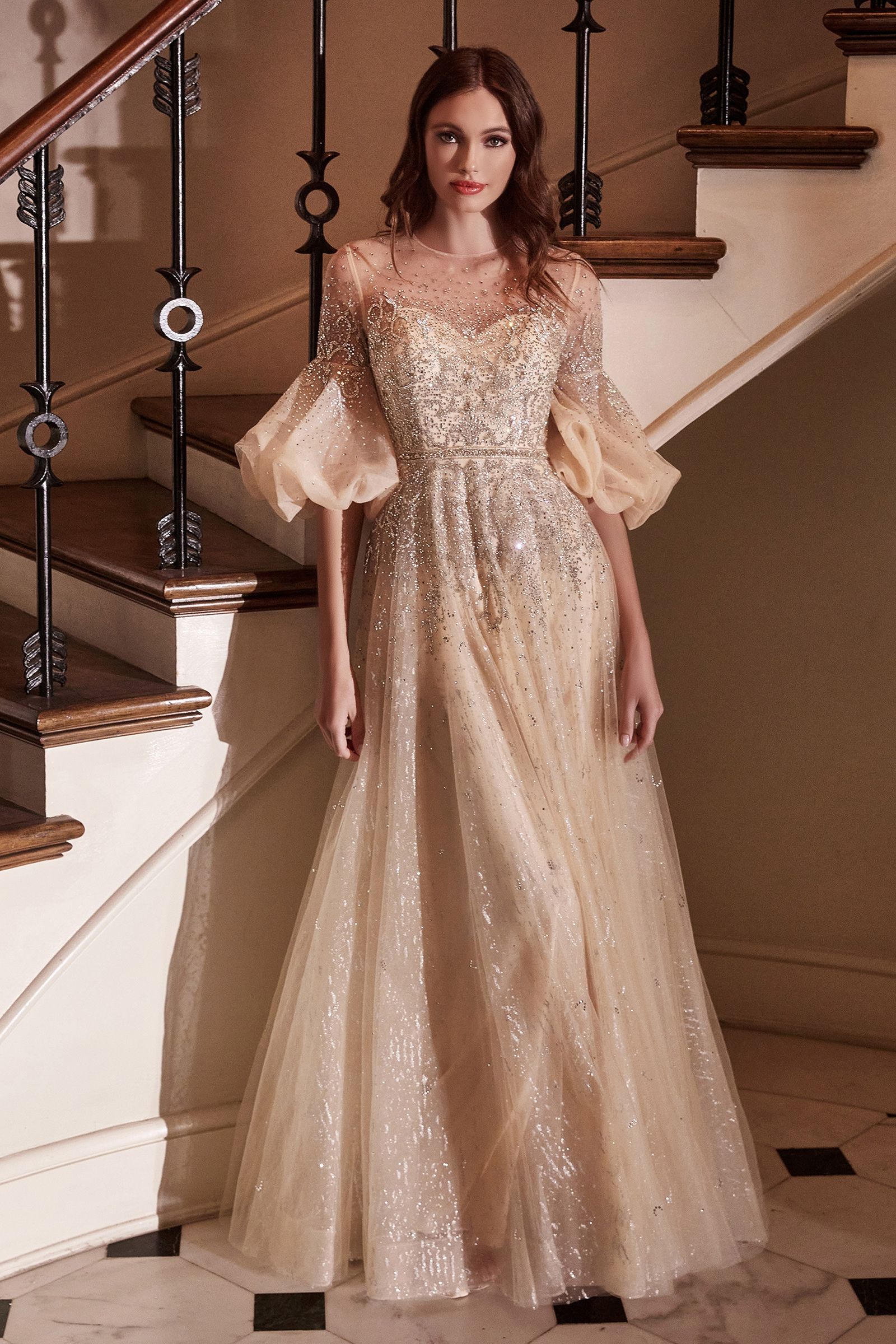 Champagne Ball Gown-1