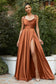 Satin A-Line Dress - 2-2