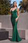 Glitter Stretch Satin sexy Prom & Bridesmaid dress Deep V-neck Plunging Back Bodice Ruched Mermaid Booty Sensual Gown CDBD4001-3