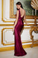 Satin Draped Gown-5