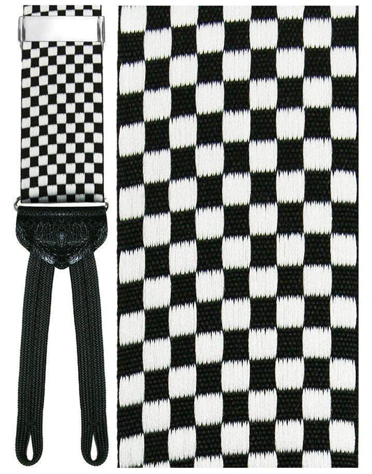 "Bergamo Checkered" Suspenders 1.5"Width-0