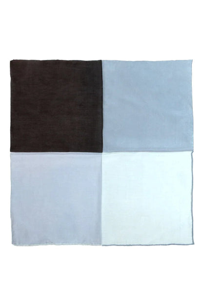 Silk & Cotton Blend Quad Pocket Square-0