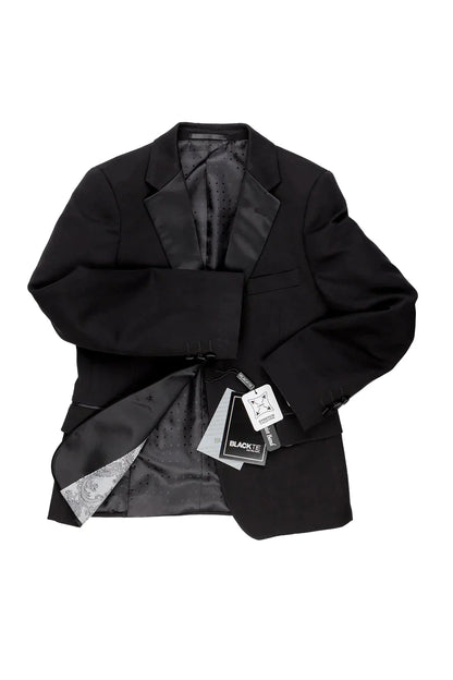"Kingston" Kids Onyx Black Tuxedo (5-Piece Set)-5