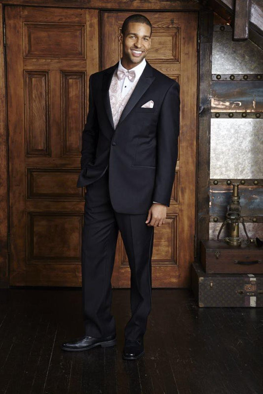 "Edward" Black Tuxedo Jacket-0