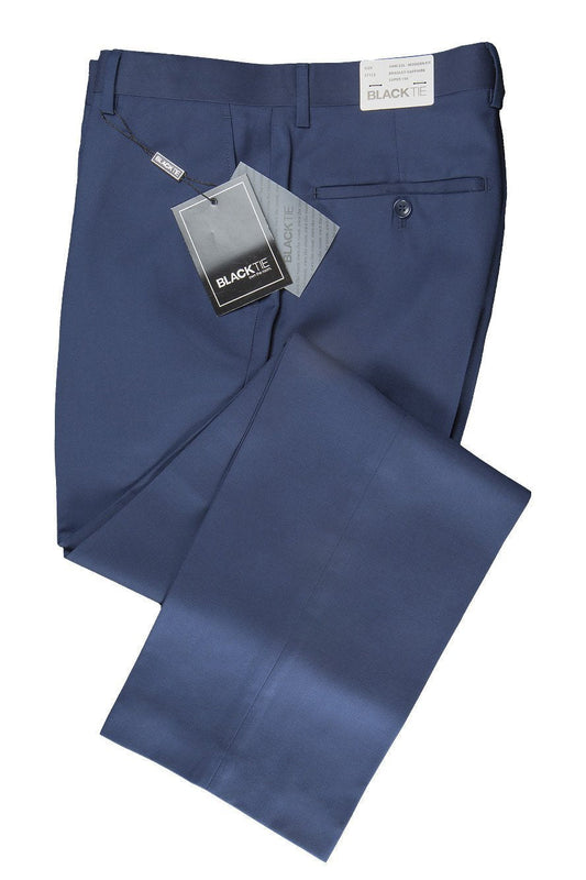 "Bradley" Sapphire Blue Luxury Wool Blend Suit Pants-0
