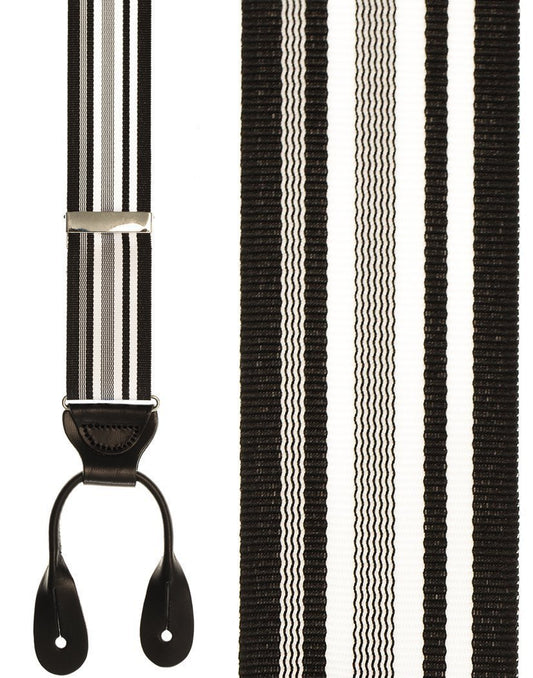 "Portland Striped " Suspenders 1.3875"Width-0