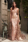Glitter Fitted Gown And Overskirt-7