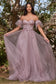 Strapless Floral Ball Gown-0