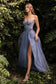 Strapless Floral Ball Gown-9