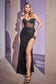 Strapless Fitted Glitter Gown-7