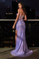 Strapless Fitted Glitter Gown-8
