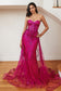 Strapless Lace Fitted Gown With Over Skirt-1
