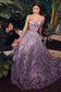 Glitter Corset Layered Ball Gown-0