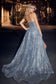 Strapless Glitter Mermaid Gown-6