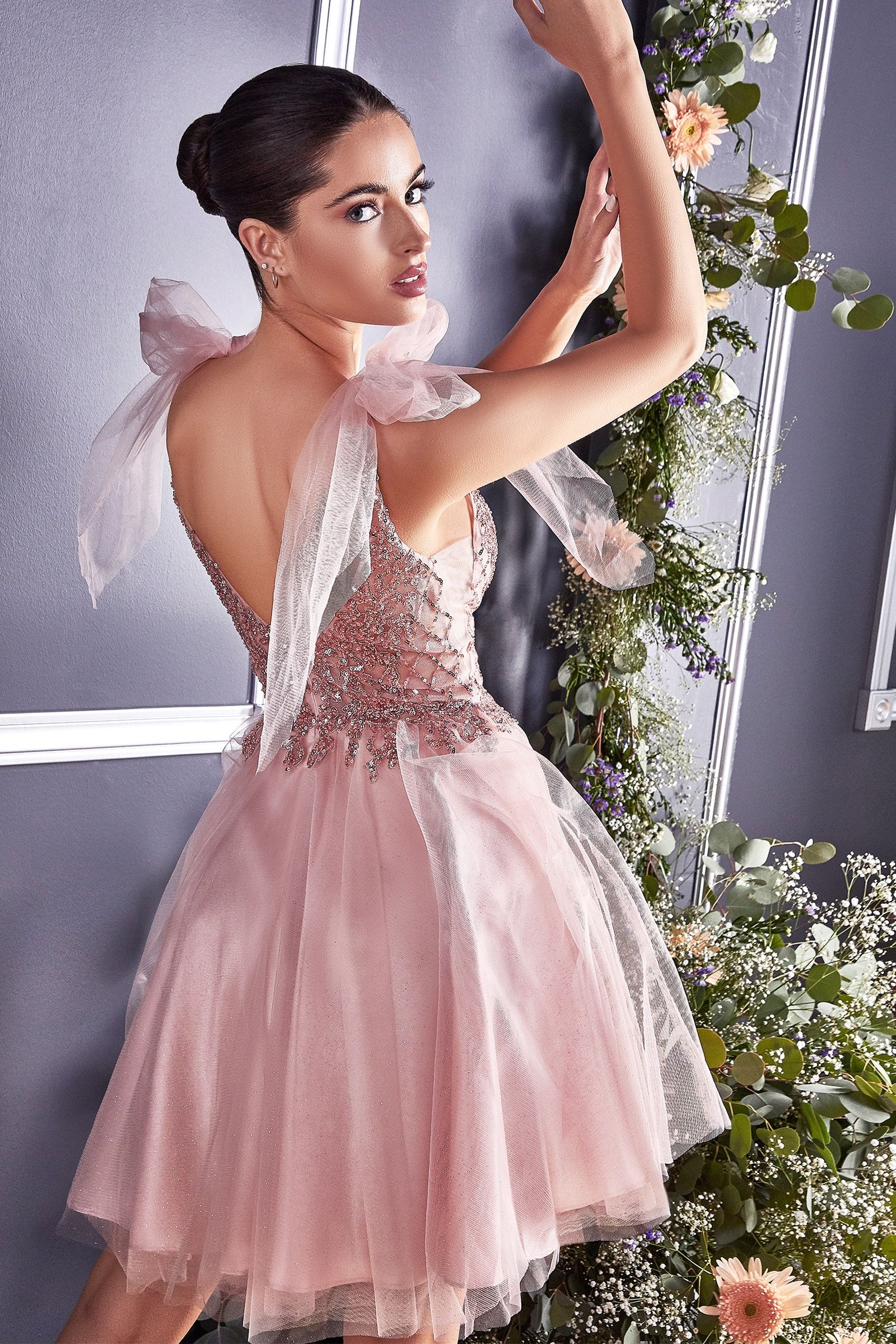 A-Line Short Tulle Dress-7