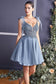 A-Line Short Tulle Dress-6