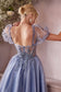 Tea Length Layered Tulle Dress-6
