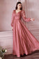 Long Sleeve Chiffon Dress-8