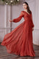 Long Sleeve Chiffon Dress-9