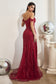 Off The Shoulder Sequin Gown-3