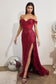 Off The Shoulder Sequin Gown-2