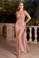 STRAPLESS SEQUIN GOWN WITH REMOVABLE SASH CDCD0218-0