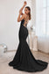 Stretch Mermaid Gown With Lace Up Back-6