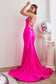 Stretch Mermaid Gown With Lace Up Back-8