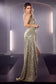 Iridescent Fitted Sequin Gown-6