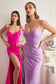 Fitted Stretch Satin Gown-5